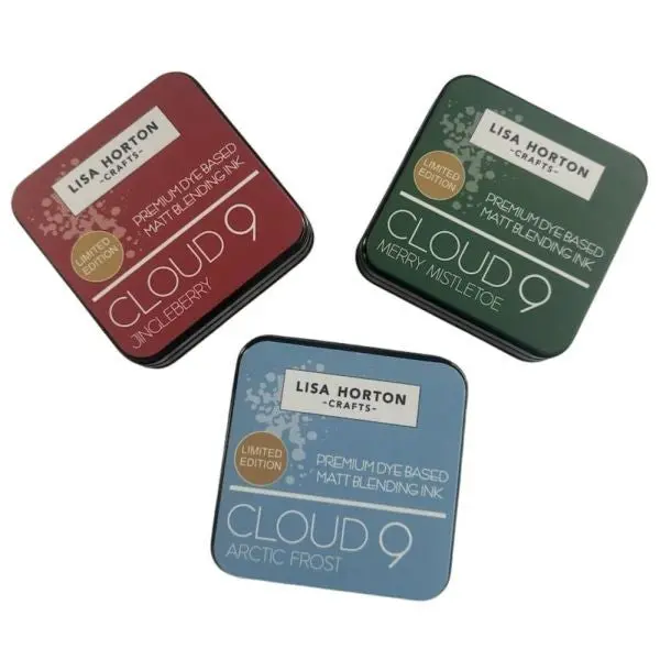 Limited Edition Cloud 9 Matt Blending Ink Bundle - Jingleberry, Mistletoe, Arctic Frost 1