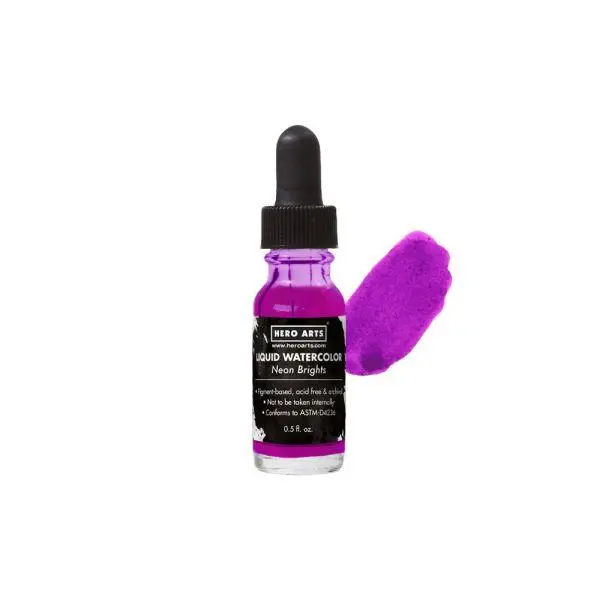 Liquid Watercolor - Neon Brights - Purple 1