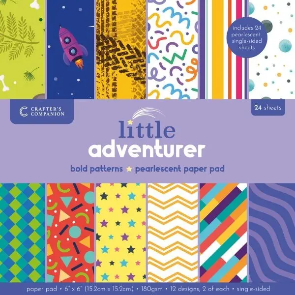 Little Adventurer - Bold Patterns - 6X6 Paper Pad 1