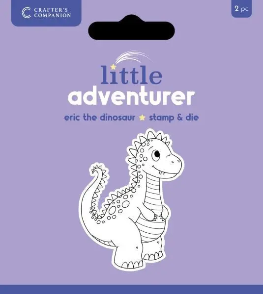 Little Adventurer - Eric The Dinosaur - Stamp & Die Set 1