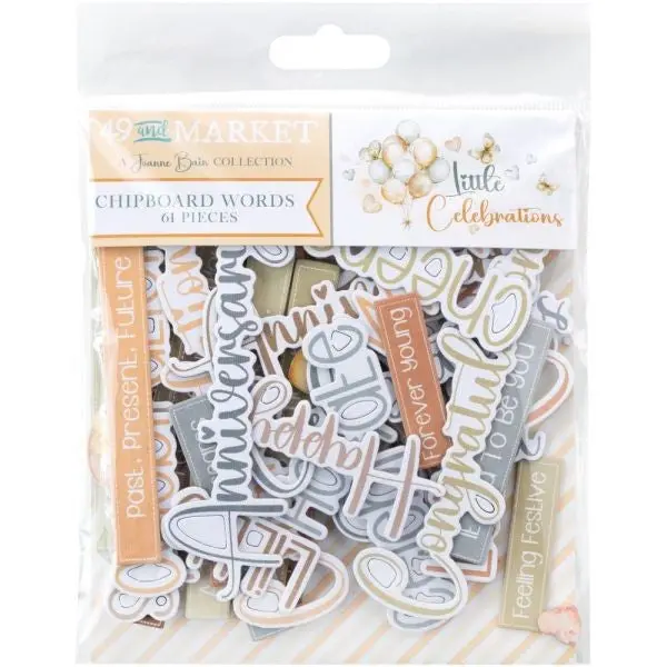 Little Celebrations - Chipboard Words 1