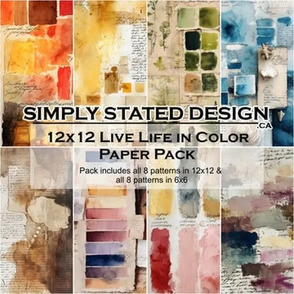 Live Life In Color - 12X12 Collection Pack 1