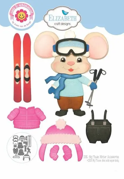 Living It Up Collection - Big Mouse Winter  Accessories - Dies 1