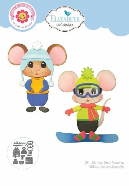 Living It Up Collection - Little Mouse Winter  Accessories - Dies 1