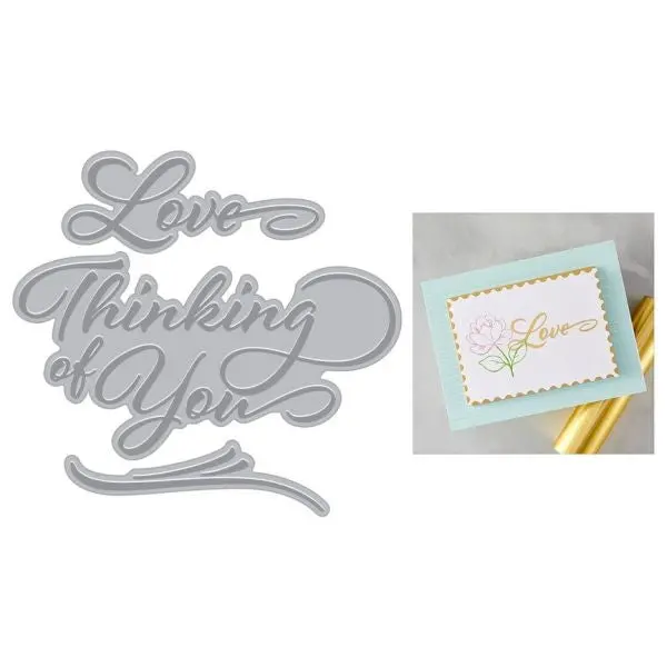 Lovely Letterpress Collection - Love & Thinking Of You - Betterpress Plate 1