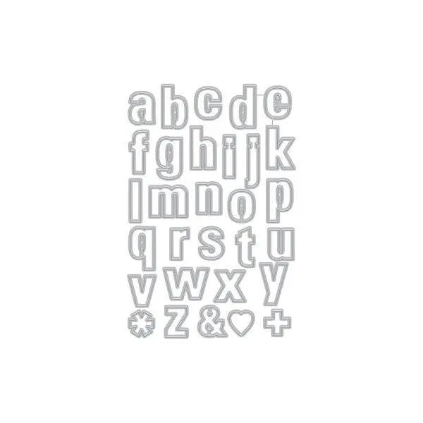Luggage Lowercase Alphabet Fancy Dies 1