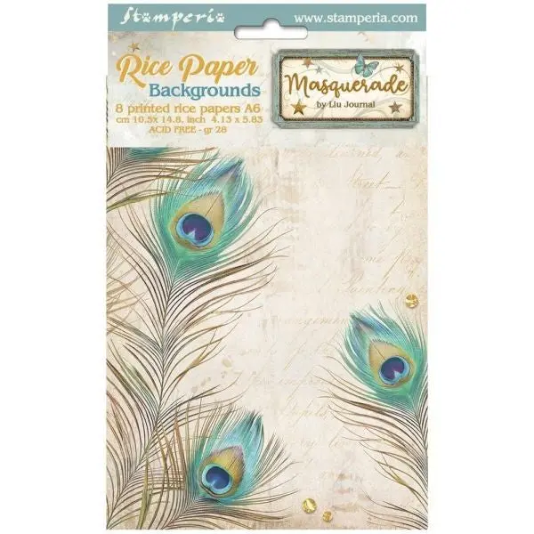 Masquerade - A6 Rice Paper Assortment 1