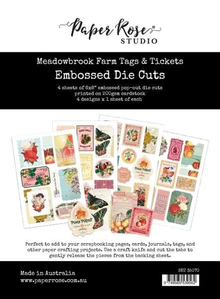 Meadowbrook Farm - Tags & Tickets Embossed Die Cuts 1