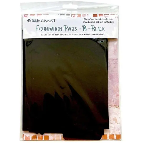 Memory Journal Foundation Pages - B - Black 1