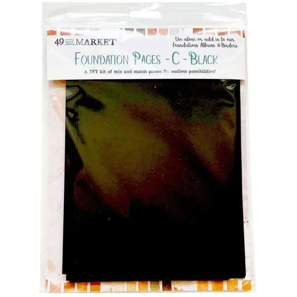 Memory Journal Foundation Pages - C - Black 1