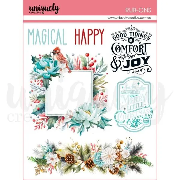 Merry And Bright - Be Merry Rub Ons 1
