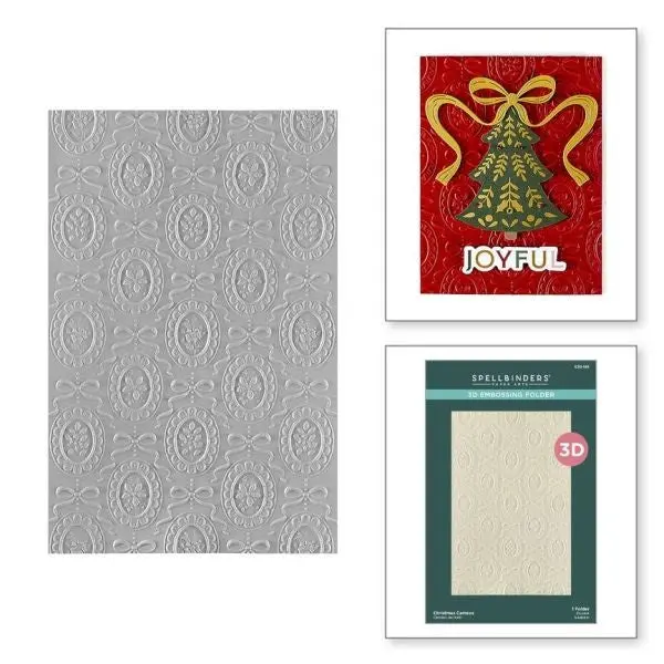 Merry Moments Collection - Christmas Cameos 3D Embossing Folder 1