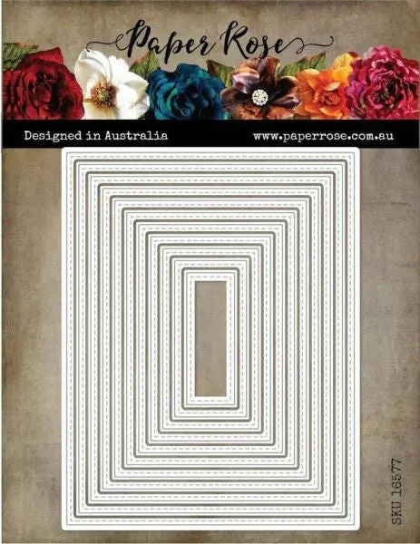 Metal Dies - Stitched Rectangles 1