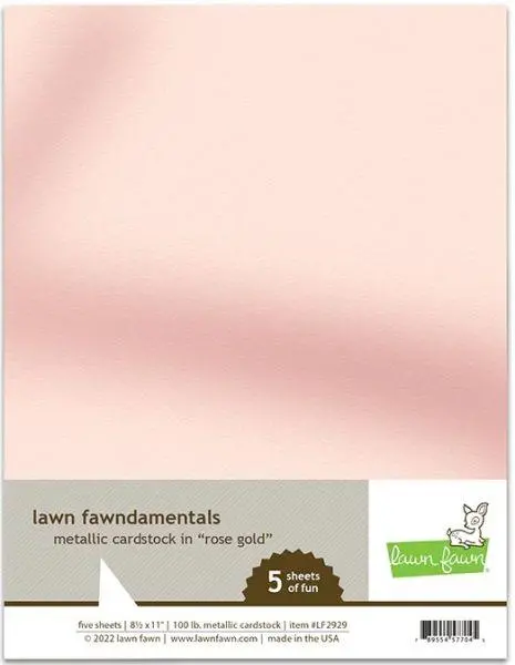 Metallic Cardstock - Rose Gold 1