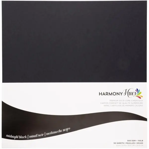 Midnight Black - 110# Cardstock 1