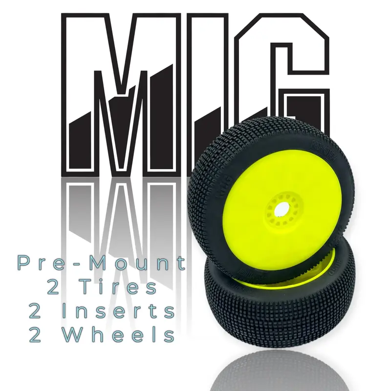 Mig 8Th Scale Buggy Pre-Mount Yellow 1