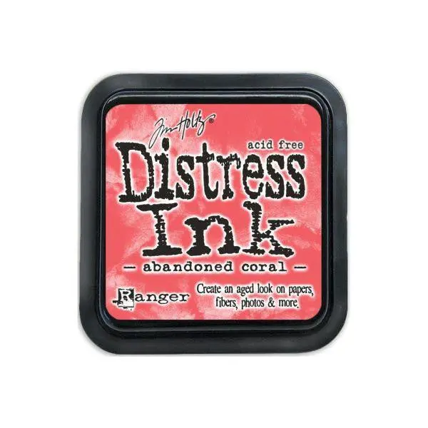 Mini Distress Ink Pad - Abandoned Coral 1