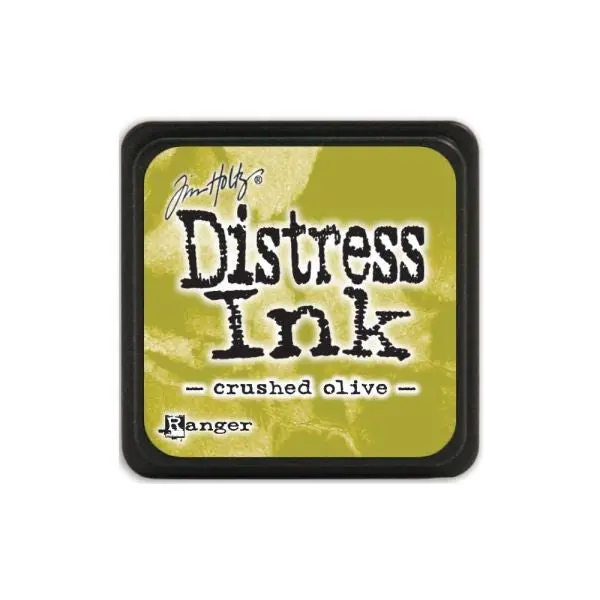 Mini Distress Ink Pad - Crushed Olive 1