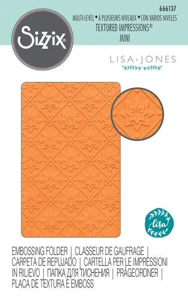 Mini Mosaic - Multilevel Textured Impressions Mini Embossing Folder 1