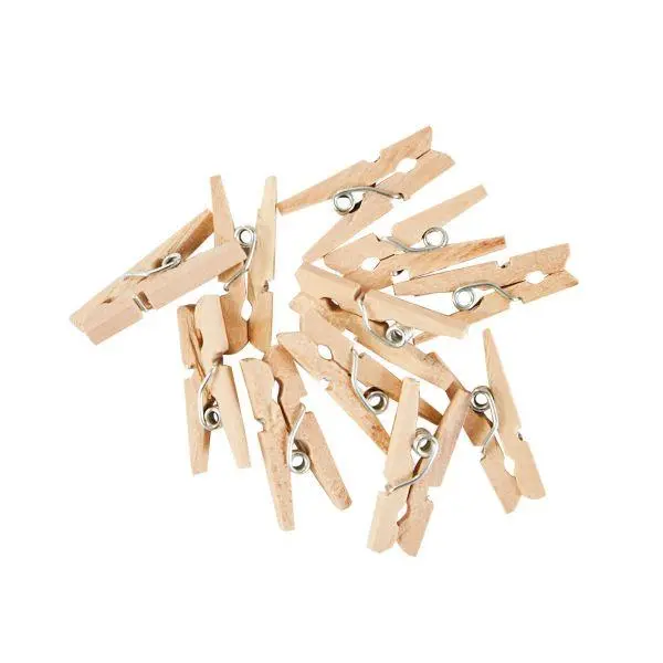 Mini Wooden Clothespins 1