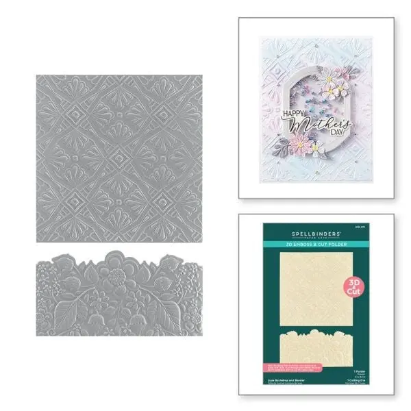 Mirrored Arch Collection - Luxe Backdrop And Border 3D Emboss & Cut Folder 1