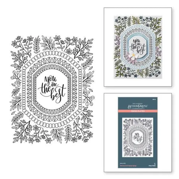 Mirrored Arch Collection - Mirrored Arch Nested Sprigs Press Plate 1