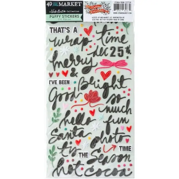 Mistletoe And Memories - Puffy Stickers 1