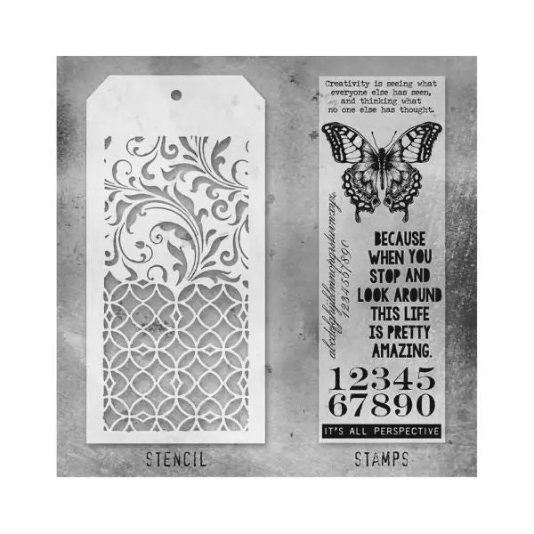 Mixed Media 15 - Stamp & Stencil Set 1