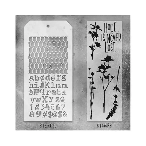 Mixed Media 21 - Stamp & Stencil Set 1