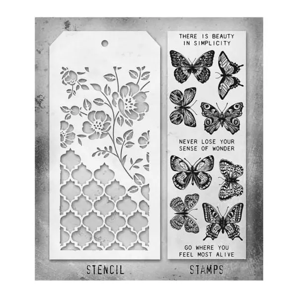 Mixed Media 44 - Stamp & Stencil Set 1