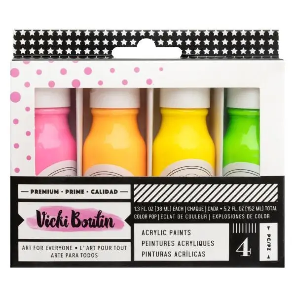 Mixed Media Collection - Neon Acrylic Paint Set 1