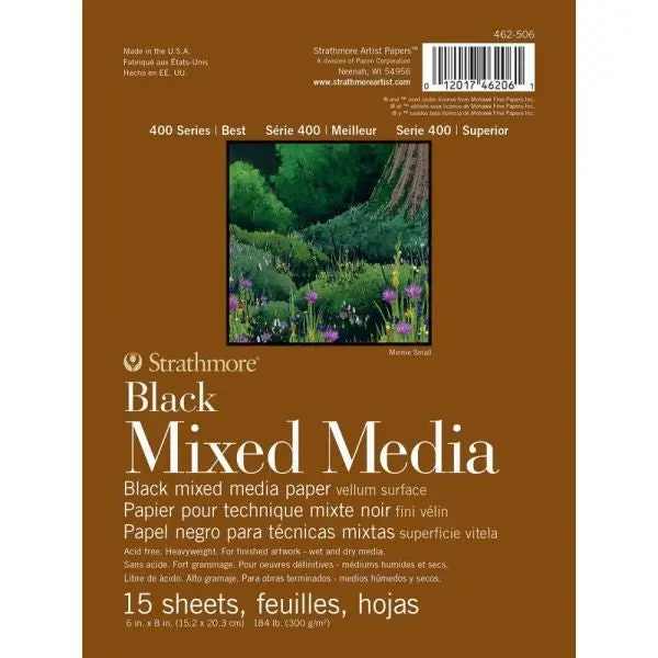 Mixed Media Paper Pad - Black 1