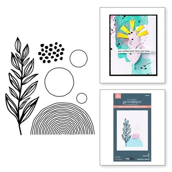Modern Botancials Collection - Flourishing Bertterpress Plates 1