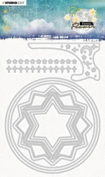 Moon Flower Collection - Cardshape Round Die 1