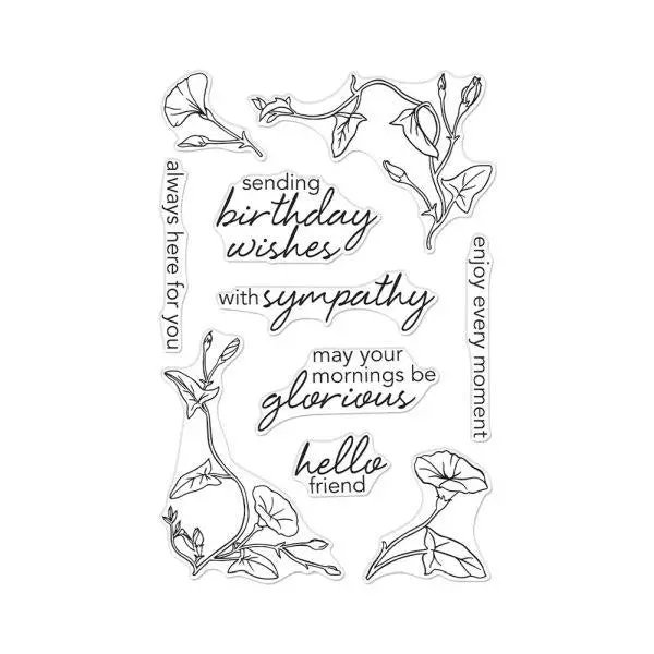 Morning Glory Messages - Clear Stamps 1