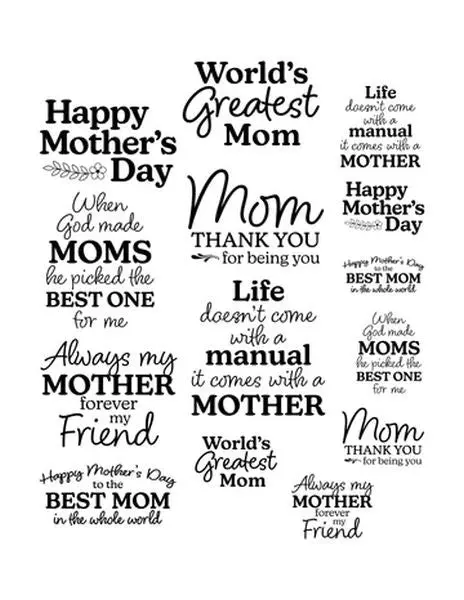 Mothers Day Sentiments - Ephemera 1