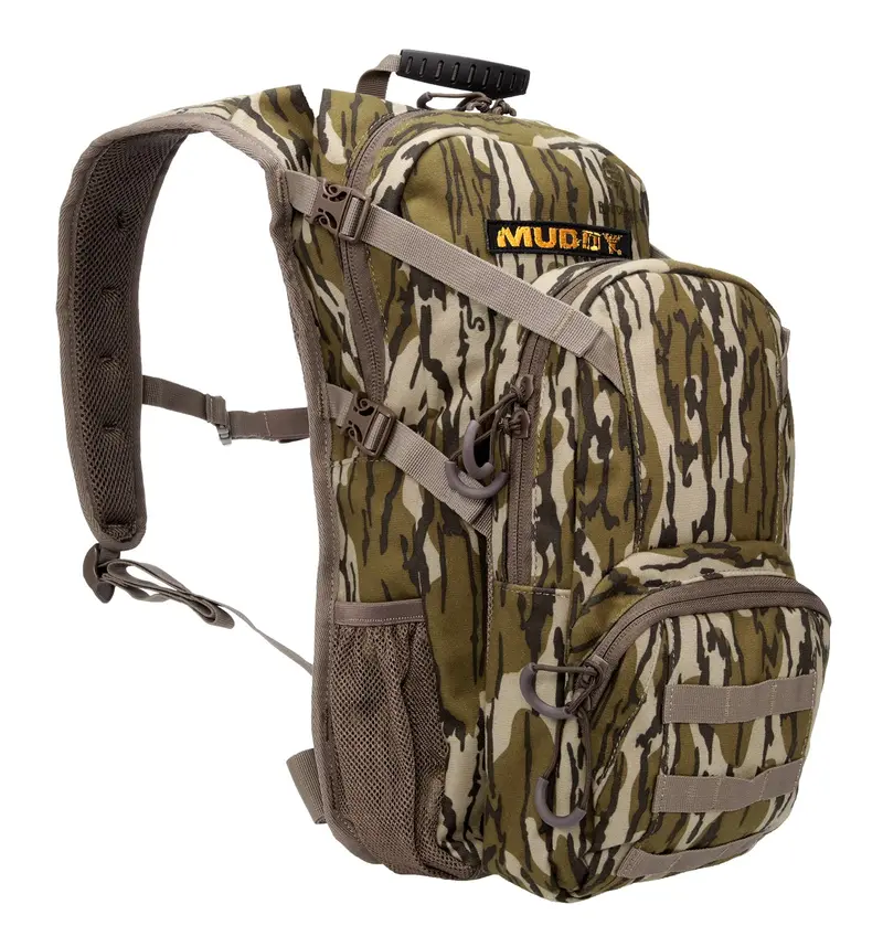 Muddy Mud-Bpk-1075Mo Pro Hunting Pack Mossy Oak Bottomland Polyester Zipper/Buckles Closure 1