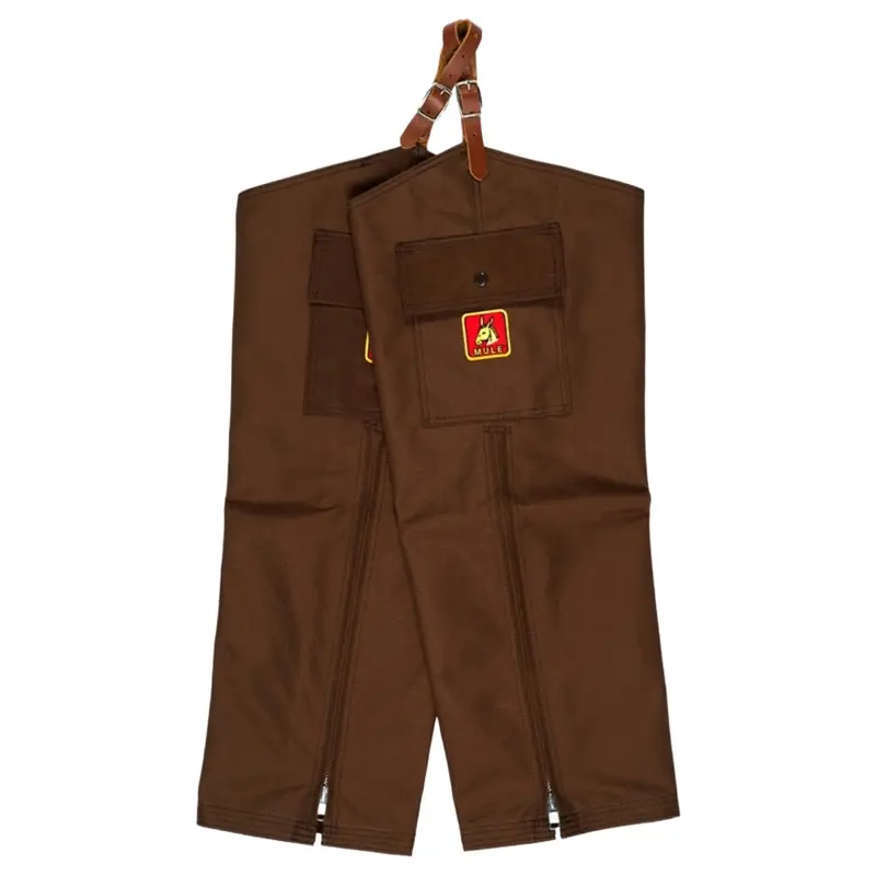 Mule Original Plain Chaps - Briarproof - No Liner - Brown 1