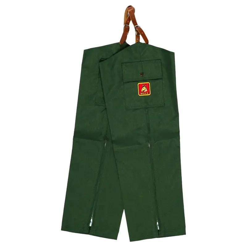 Mule Original Plain Chaps - Briarproof - No Liner - Green 1