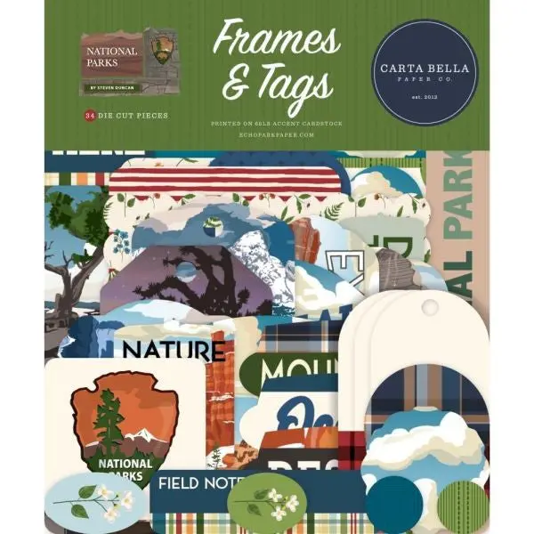 National Parks - Ephemera - Frames & Tags 1