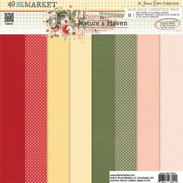 Nature's Haven - 12X12 Collection Pack - Solids 1