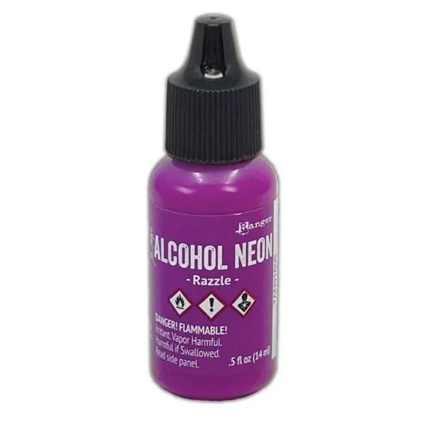Neon Alcohol Ink - Razzle 1