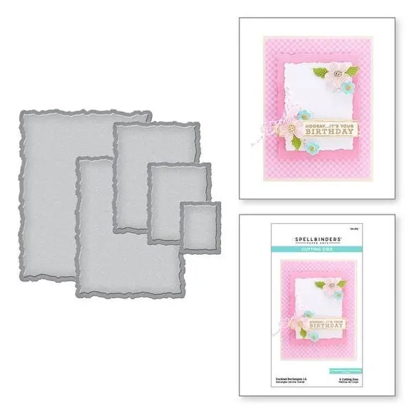 Nestablilites Deckled Rectangles Dies 1