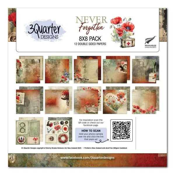 Never Forgotten - 8X8 Collectio Pack 1