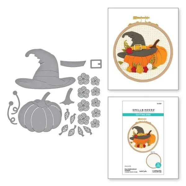 Nichol's Needlework Collection - Faux Embroidered Pumpkin Dies 1