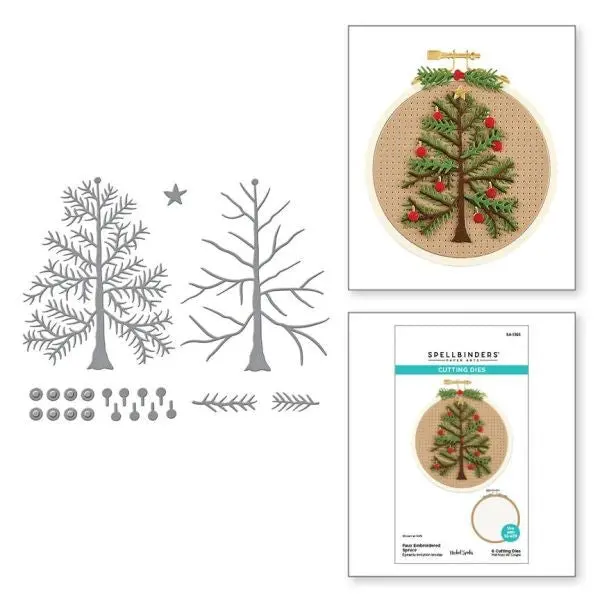 Nichol's Needlework Collection - Faux Embroidered Spruce Dies 1