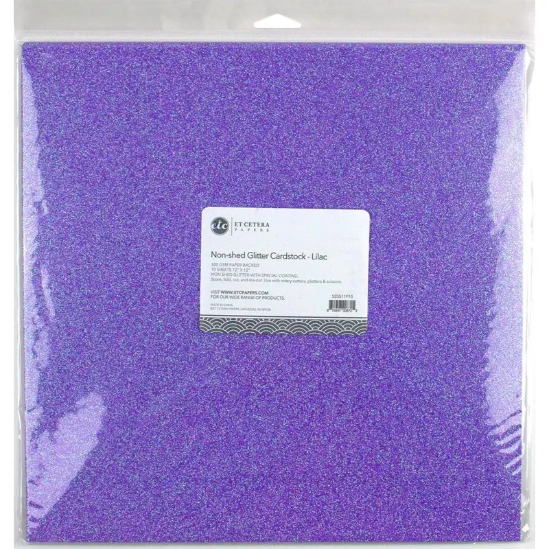 Non-Shed Glitter Cardstock - Lilac 1