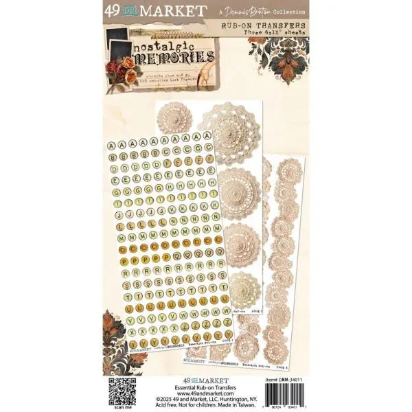 Nostalgic Memories - Essential Rub Ons 1