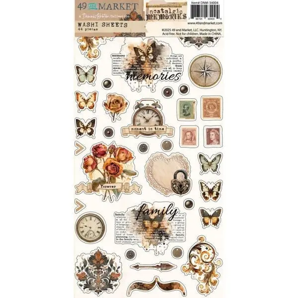 Nostalgic Memories - Washi Tape Sheets 1