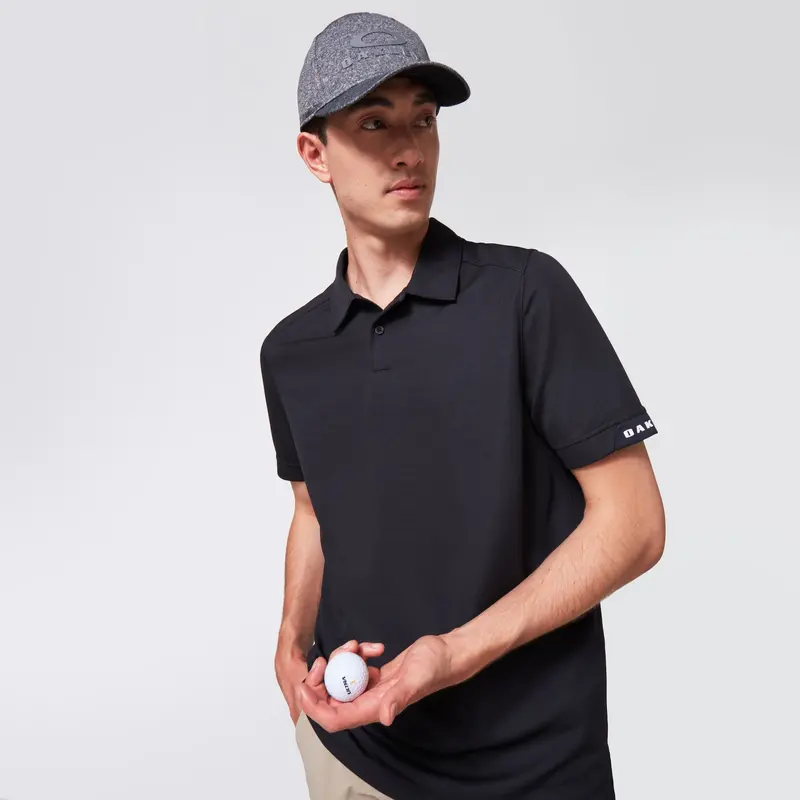 Oakley Aero Ellipse Polo 2.0 Men Golf Polo - Blackout / Large 1